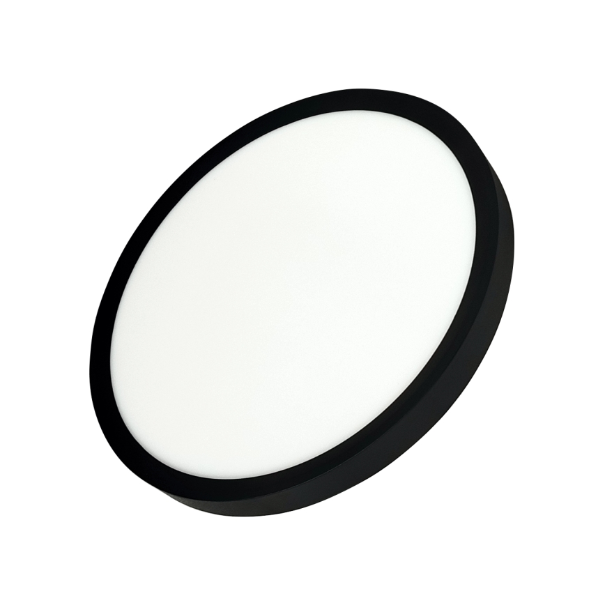 Plafoniera LED 24W/230V 3000/4000/6500K Ø 30 cm nero