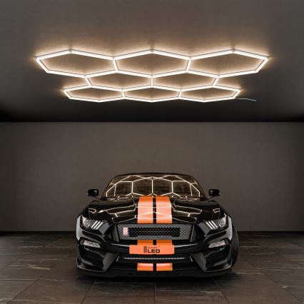 Plafoniera LED HEXAGON 280W 85-265V 4000K 313x298 cm CRI 90 IP54 bianca