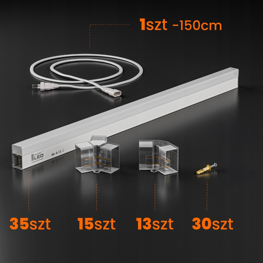 Plafoniera LED HEXAGON 280W 85-265V 4000K 313x298 cm CRI 90 IP54 bianca
