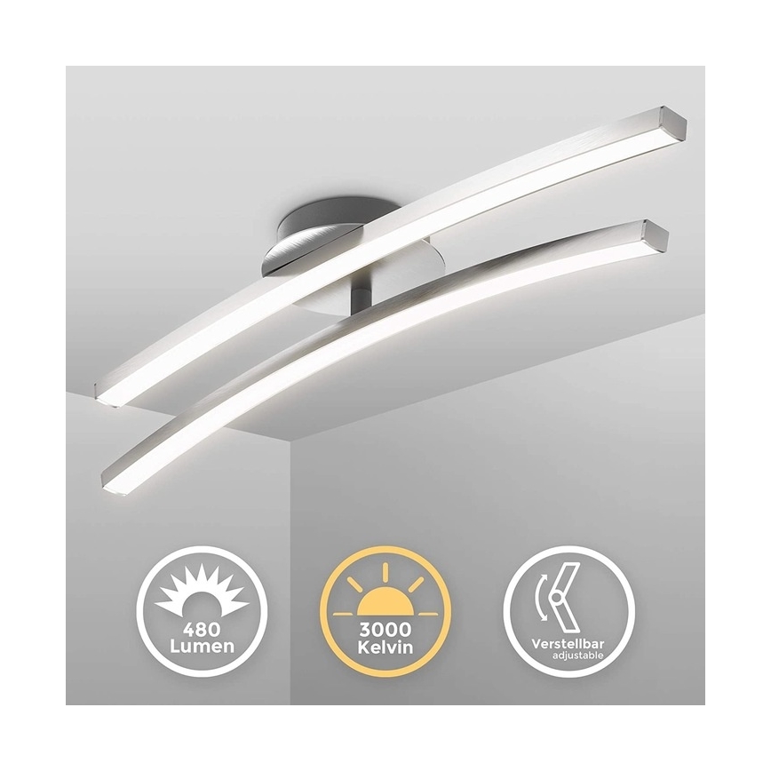 Plafoniera LED 2x LED/6W/230V cromato lucido