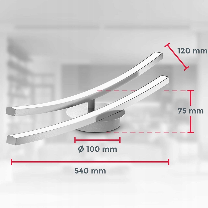 Plafoniera LED 2x LED/6W/230V cromato lucido