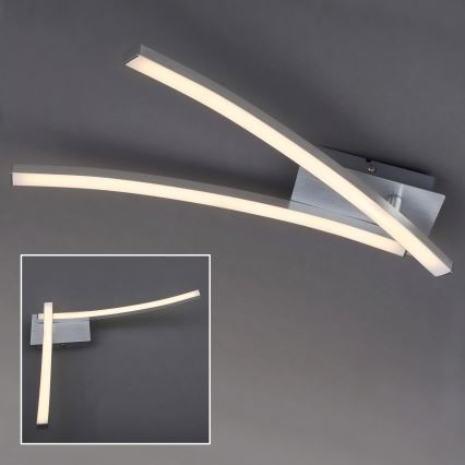 Plafoniera LED 2xLED/6W/230V 3000K, cromo opaco