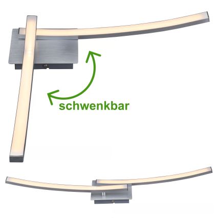 Plafoniera LED 2xLED/6W/230V 3000K, cromo opaco