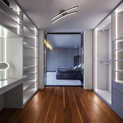 Plafoniera LED 2xLED/6W/230V 3000K nero