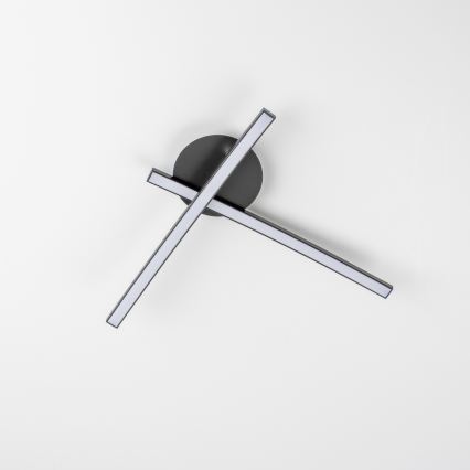 Plafoniera LED 2xLED/6W/230V nera