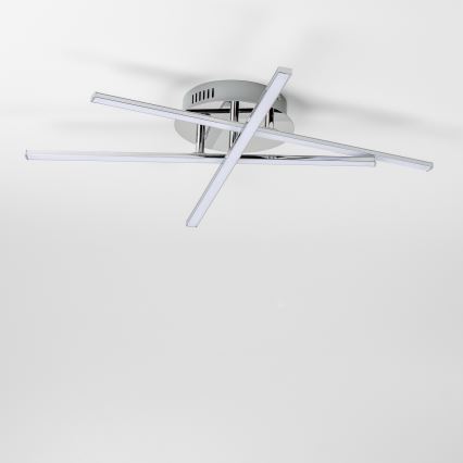 Plafoniera LED 3 x 3 W, 230 V, cromato lucido