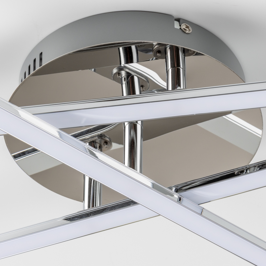 Plafoniera LED 3 x 3 W, 230 V, cromato lucido