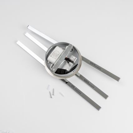 Plafoniera LED 3 x 3 W, 230 V, cromato lucido