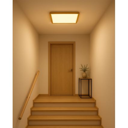 Plafoniera LED/32W/230V 3000/4000/6500K 40x40 cm beige