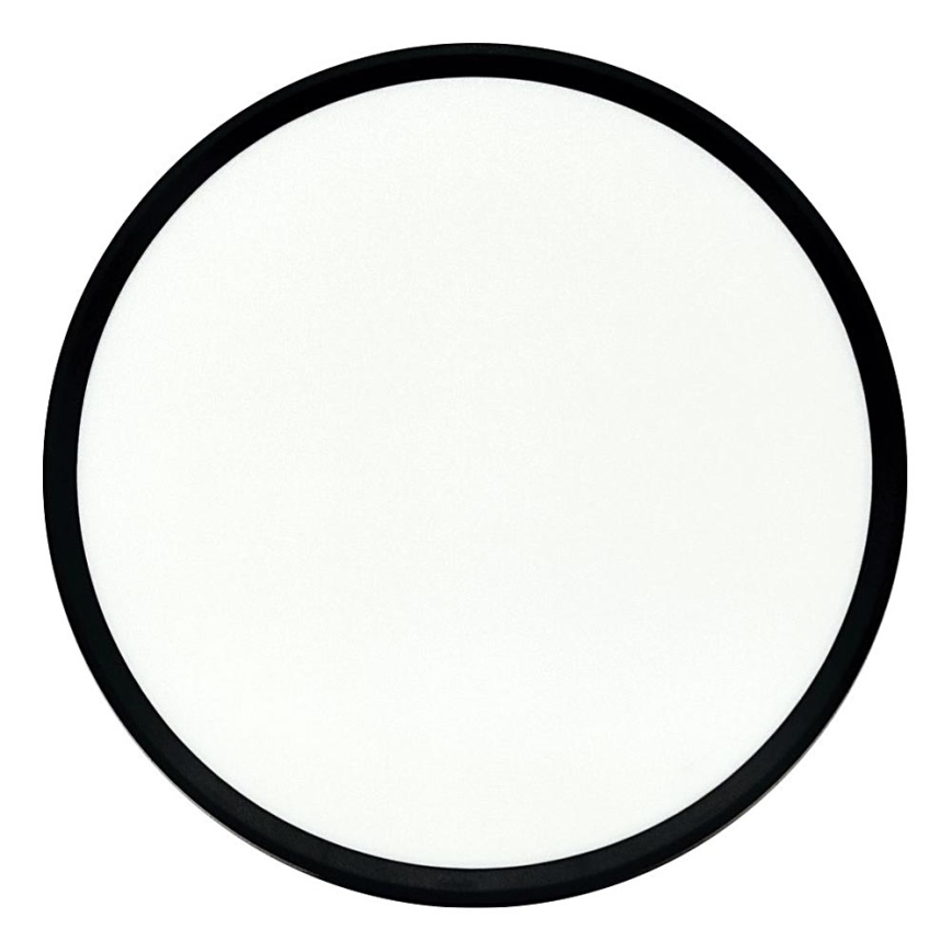 Plafoniera LED/32W/230V 3000/4000/6500K Ø 40 cm nera