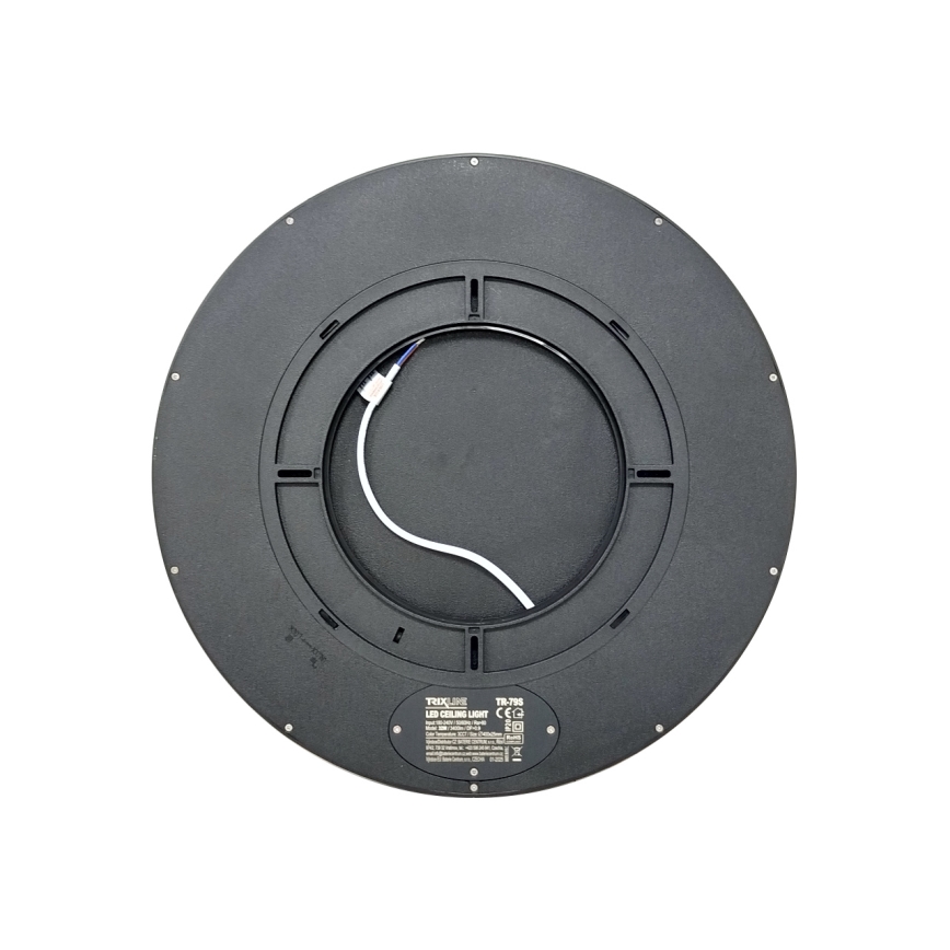 Plafoniera LED/32W/230V 3000/4000/6500K Ø 40 cm nera