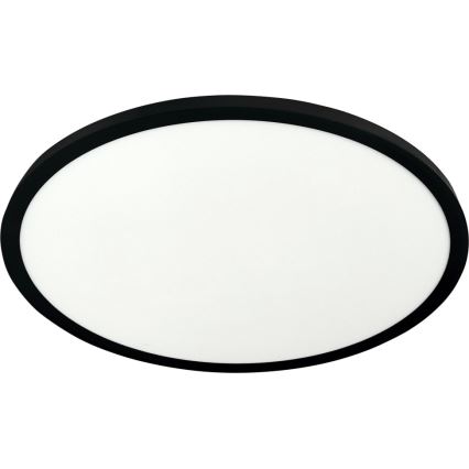 Plafoniera LED/32W/230V 3000/4000/6500K Ø 40 cm nera