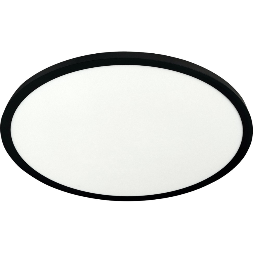 Plafoniera LED/32W/230V 3000/4000/6500K Ø 40 cm nera