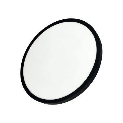Plafoniera LED/32W/230V 3000/4000/6500K Ø 40 cm nera