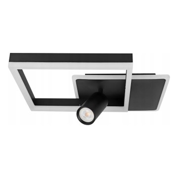 Plafoniera LED/38W/230V + 1xGU10/30W nero