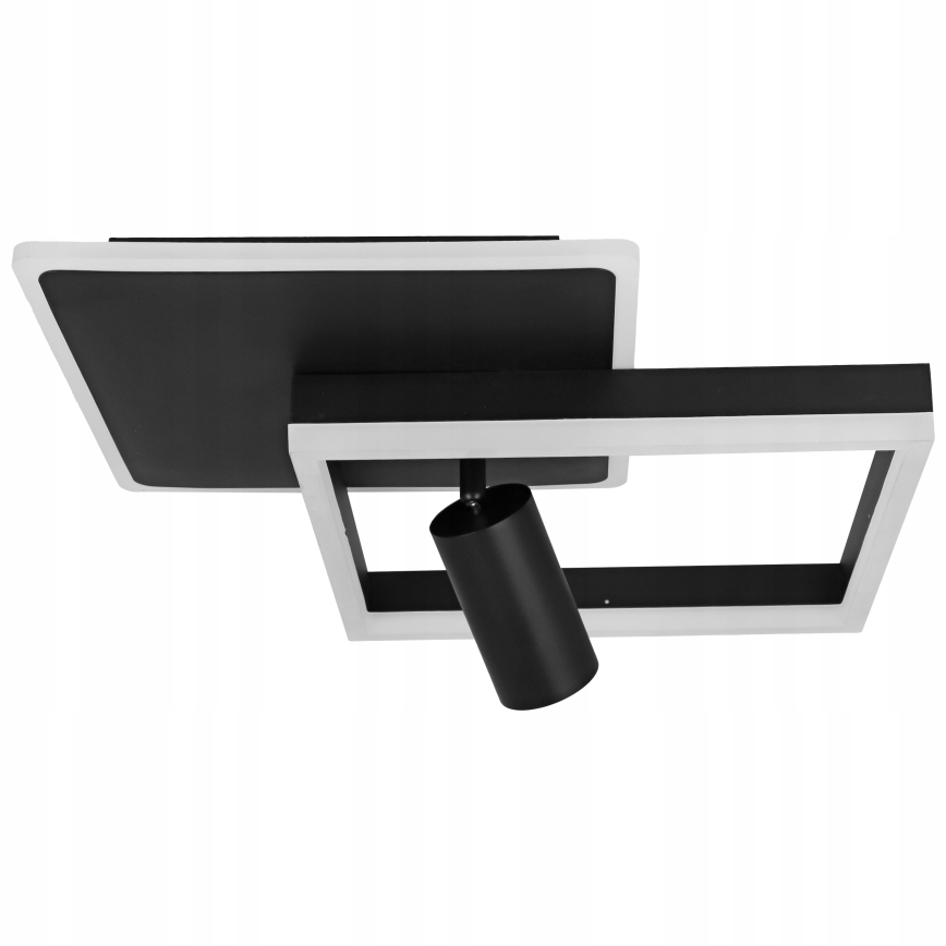 Plafoniera LED/38W/230V + 1xGU10/30W nero