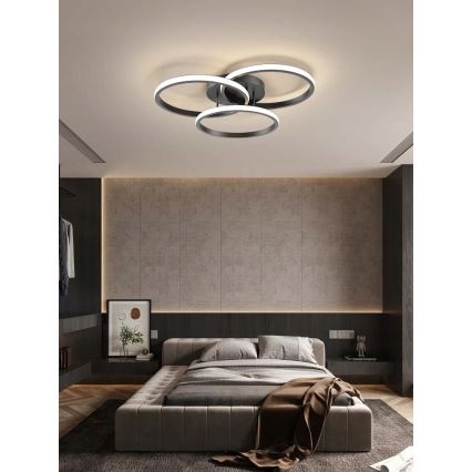 Plafoniera LED 38W 230V nera