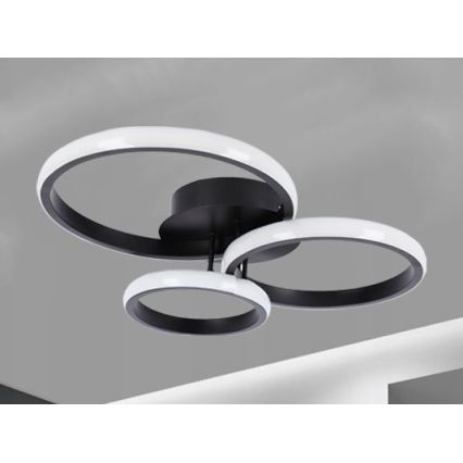 Plafoniera LED 38W 230V nera