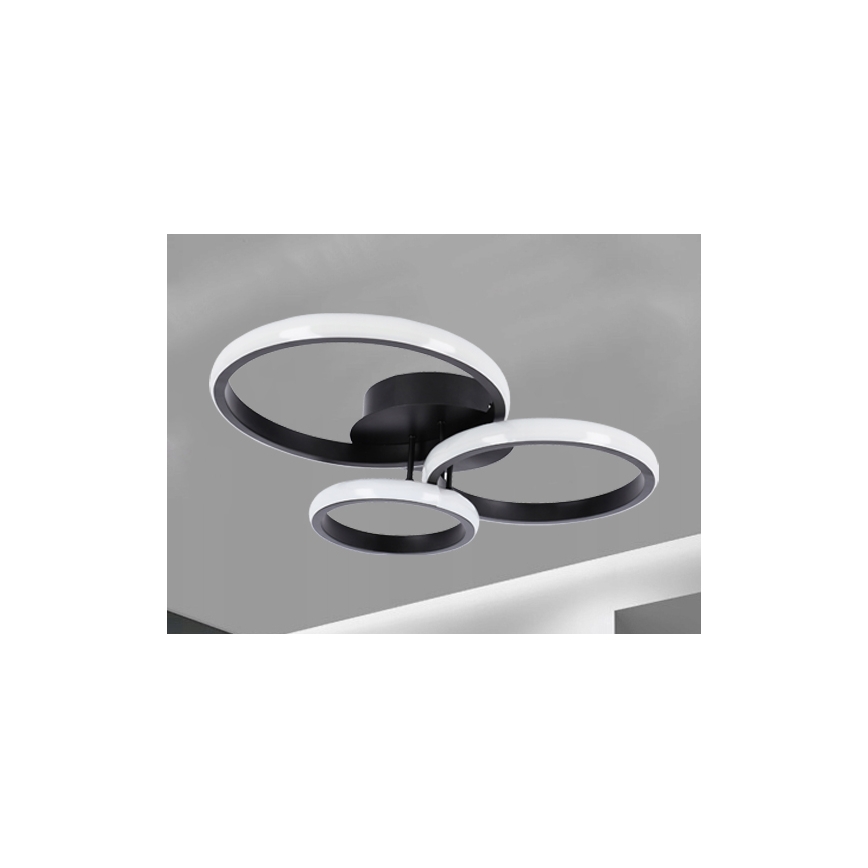 Plafoniera LED 38W 230V nera