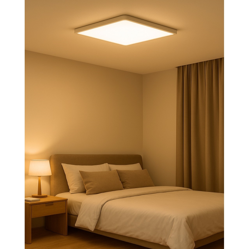 Plafoniera LED/40W/230V 3000/4000/6500K 50x50 cm bianco