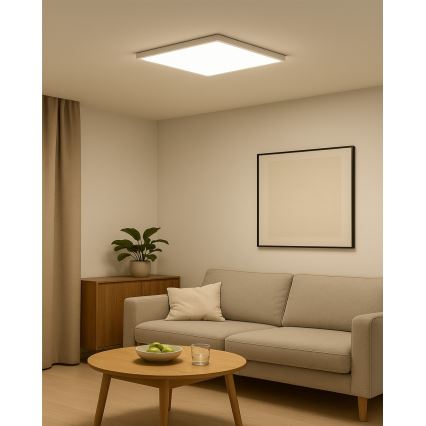 Plafoniera LED/40W/230V 3000/4000/6500K 50x50 cm bianco
