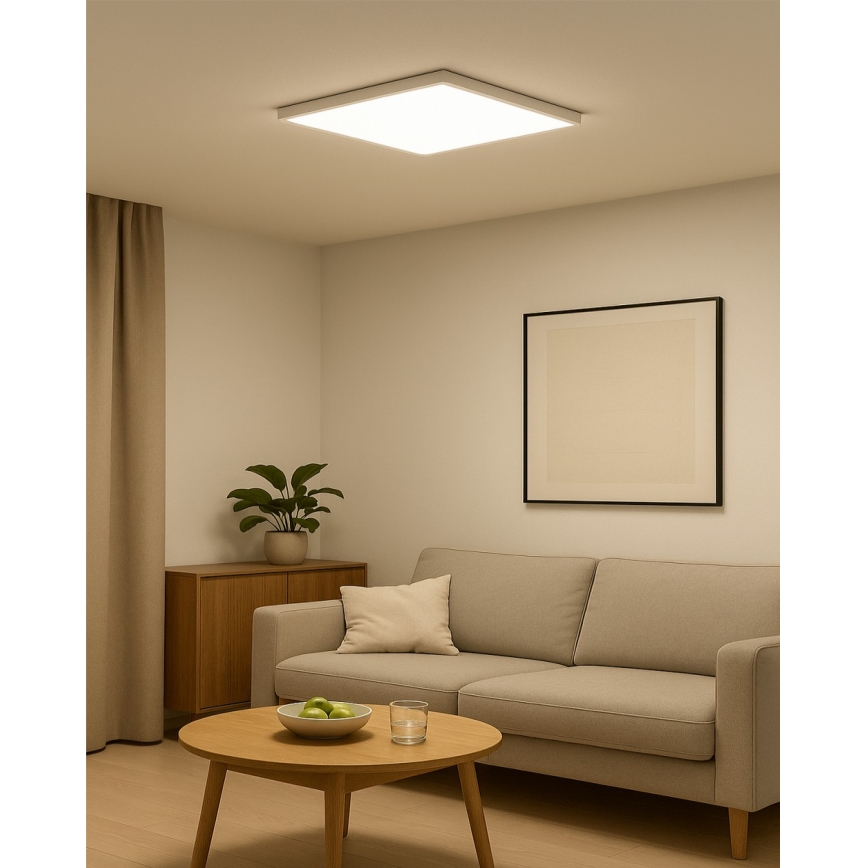 Plafoniera LED/40W/230V 3000/4000/6500K 50x50 cm bianco