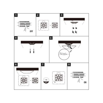 Plafoniera LED/40W/230V 3000/4000/6500K 50x50 cm bianco