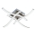 Plafoniera LED 4xLED/2,6W/230V 3000K, cromo opaco