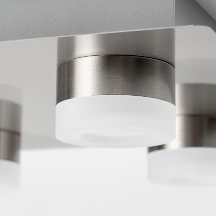 Plafoniera LED 4xLED/4W/230V cromo opaco