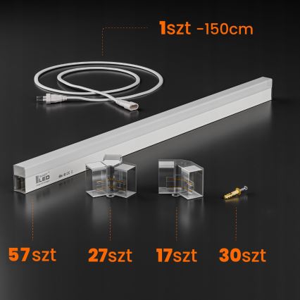 Plafoniera LED HEXAGON LED/570W/85-265V 6500K 522x298 cm CRI 90 IP44 bianca