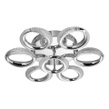 Plafoniera LED 7xLED/14W/230V 3000-5000K diametro 50 cm cromo lucido