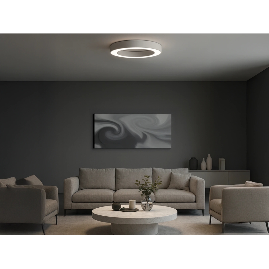 Plafoniera LED/80W/230V 3000/4000/6500K Ø 80 cm bianca
