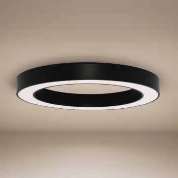 Plafoniera LED/80W/230V 3000/4000/6500K Ø 80 cm nero