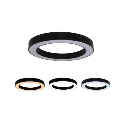 Plafoniera LED 80W/230V, temperatura colore selezionabile 3000/4000/6500K, Ø 80 cm, nera