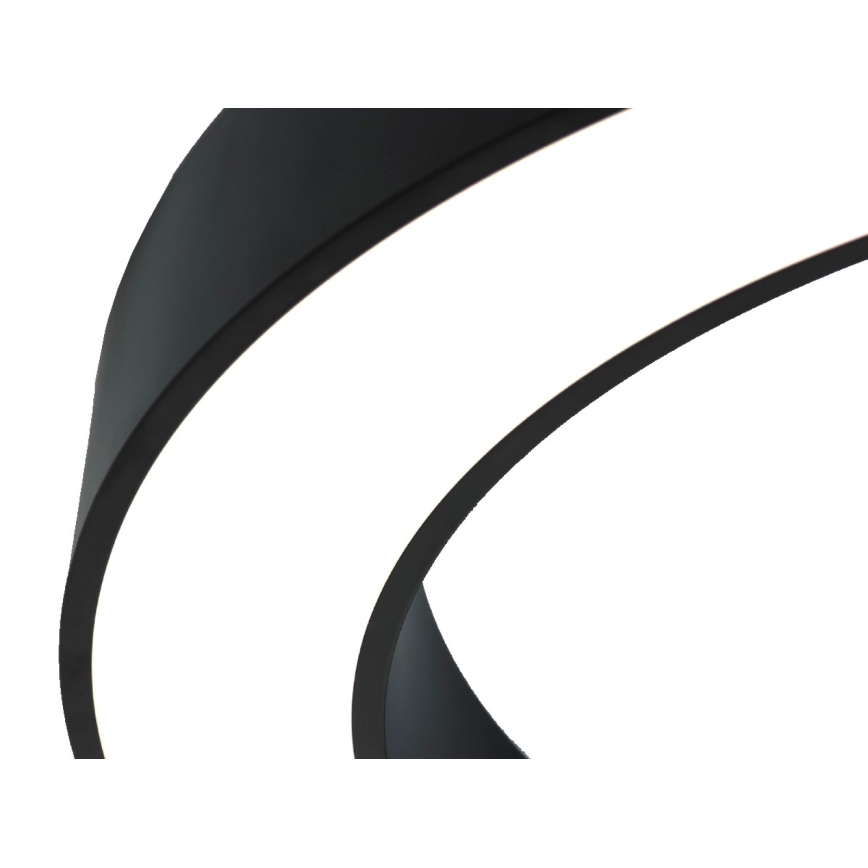 Plafoniera LED 80W/230V, temperatura colore selezionabile 3000/4000/6500K, Ø 80 cm, nera