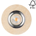 Plafoniera LED a sospensione VITAR 1xGU10/5W/230V pietra - certificato FSC