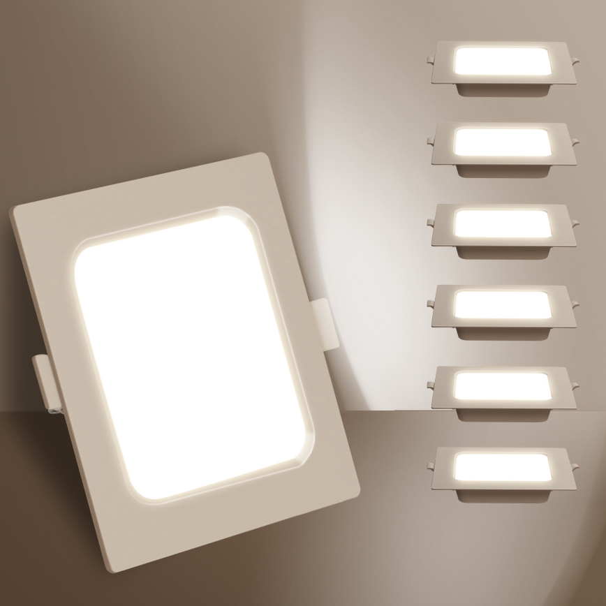 Plafoniera LED Aigostar - LED/6W/230V 4000K 12x12 cm bianca