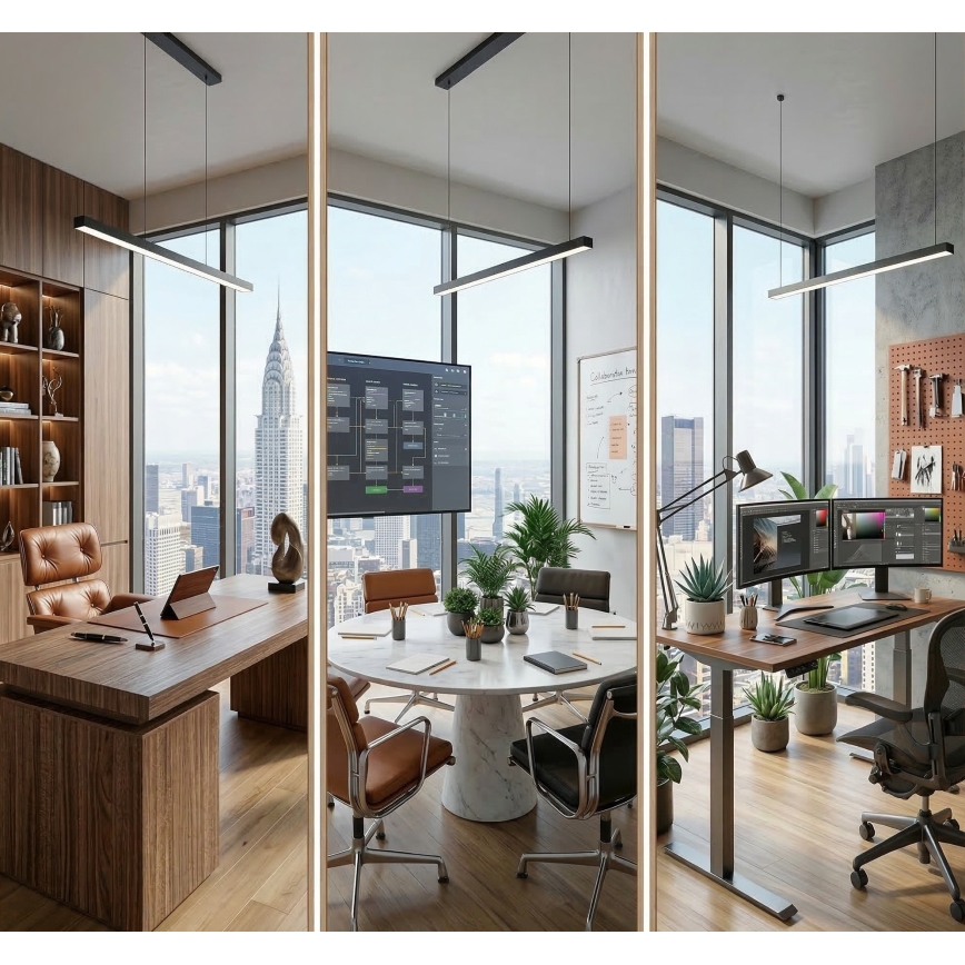 Plafoniera LED ALLDAY BASIC LED/40W/230V 2700/4000/6000K nera