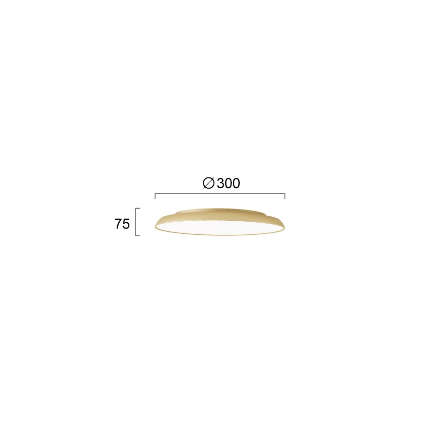 Plafoniera LED ART LED/21W/230V dorata