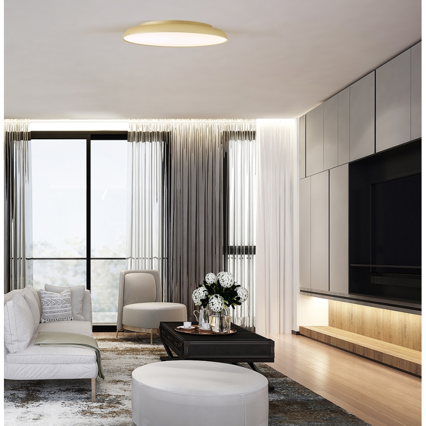 Plafoniera LED ART LED/40W/230V dorata