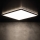 Plafoniera LED AZPO LED/12,3W/230V 3000/4000/6000K 22,5x22,5 cm IP54 nera