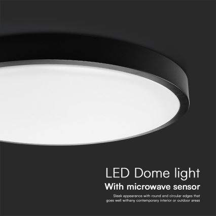 Plafoniera da bagno LED con sensore CHIP SAMSUNG LED/24W/230V IP44 4000K diam. 35 cm + telecomando