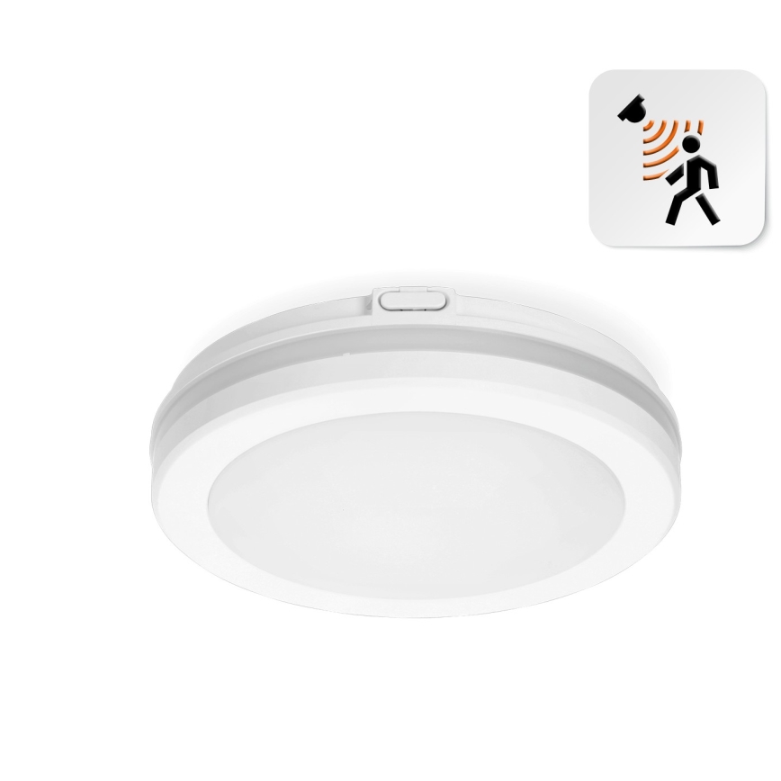 Plafoniera LED per bagno con sensore LED/12W/230V 3000/4000/6500K IP65 diam. 20 cm bianco + telecomando