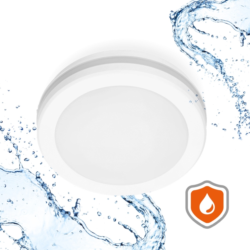 Plafoniera LED per bagno con sensore LED/12W/230V 3000/4000/6500K IP65 diam. 20 cm bianco + telecomando