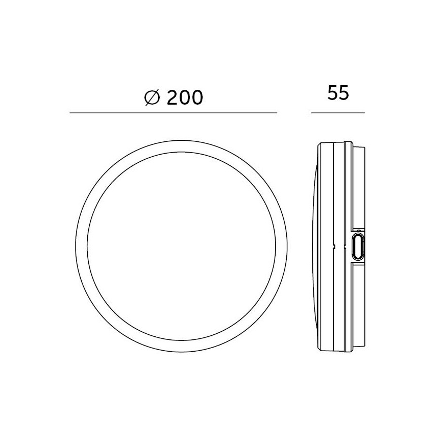 Plafoniera LED per bagno con sensore LED/12W/230V 3000/4000/6500K IP65 diam. 20 cm bianco + telecomando