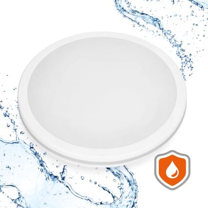 Plafoniera LED per bagno con sensore LED/18W/230V 3000/4000/6500K IP65 diam. 30 cm bianco + telecomando