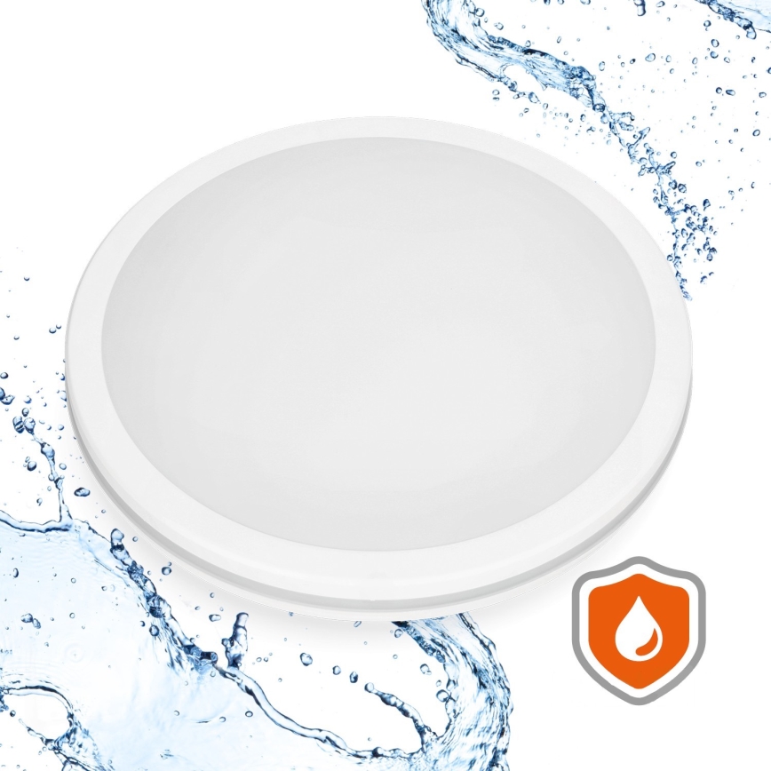 Plafoniera LED per bagno con sensore LED/18W/230V 3000/4000/6500K IP65 diam. 30 cm bianco + telecomando