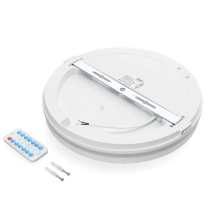 Plafoniera LED per bagno con sensore LED/18W/230V 3000/4000/6500K IP65 diam. 30 cm bianco + telecomando