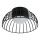 Plafoniera LED BETSY LED/12W/230V diam. 25 cm nero
