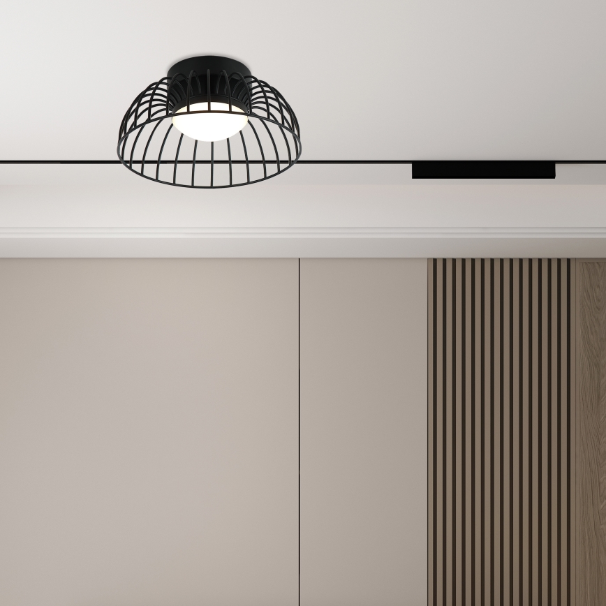 Plafoniera LED BETSY LED/12W/230V diam. 25 cm nero